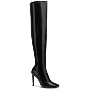 INC Womens Black Sole Cushioned Keenah Square Toe Stiletto Zip-Up Boots size 9M